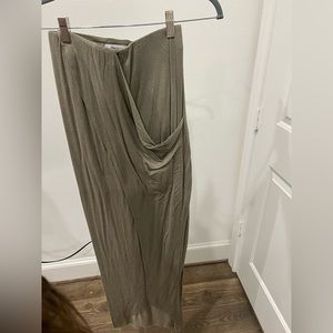 Lightly worn olive green maxi shirt